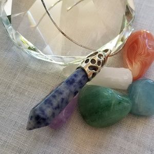 Gemstone point pendant